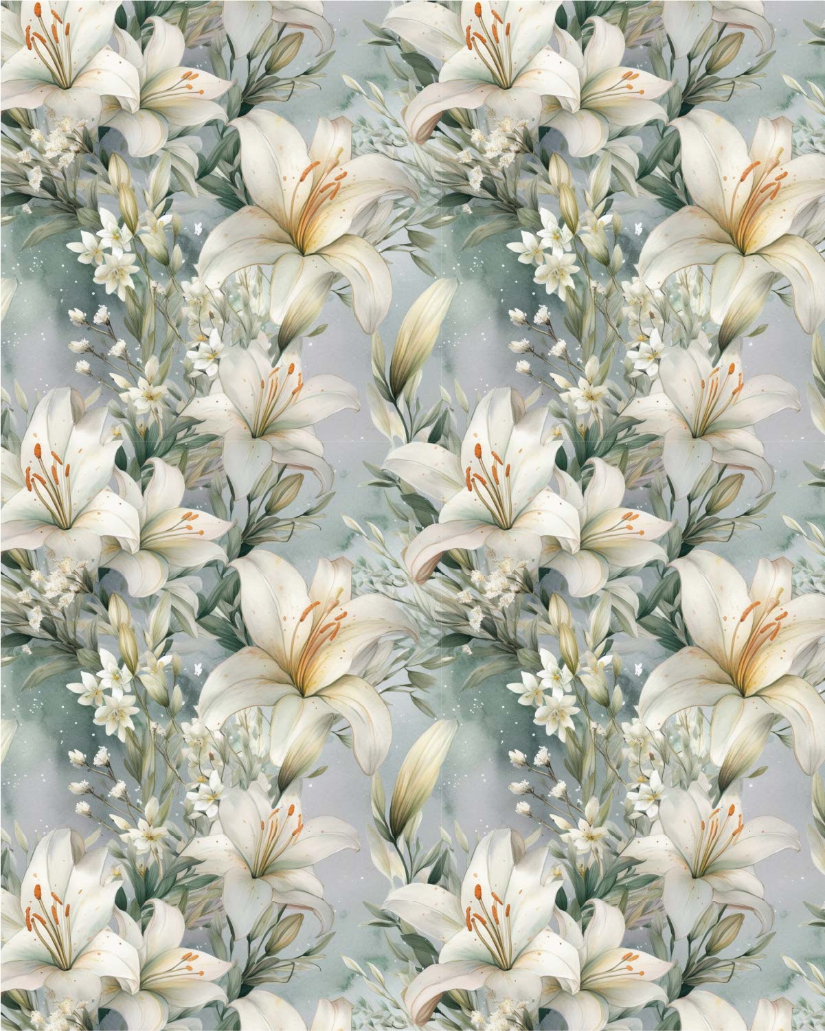 Watercolor Flowers 050 Transfer Paper