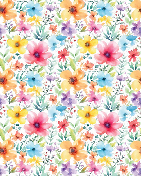 Watercolor Flowers 066 Transfer Paper
