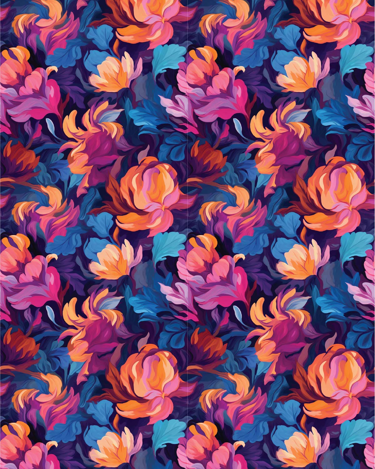 Watercolor Flowers 078 Transfer Paper