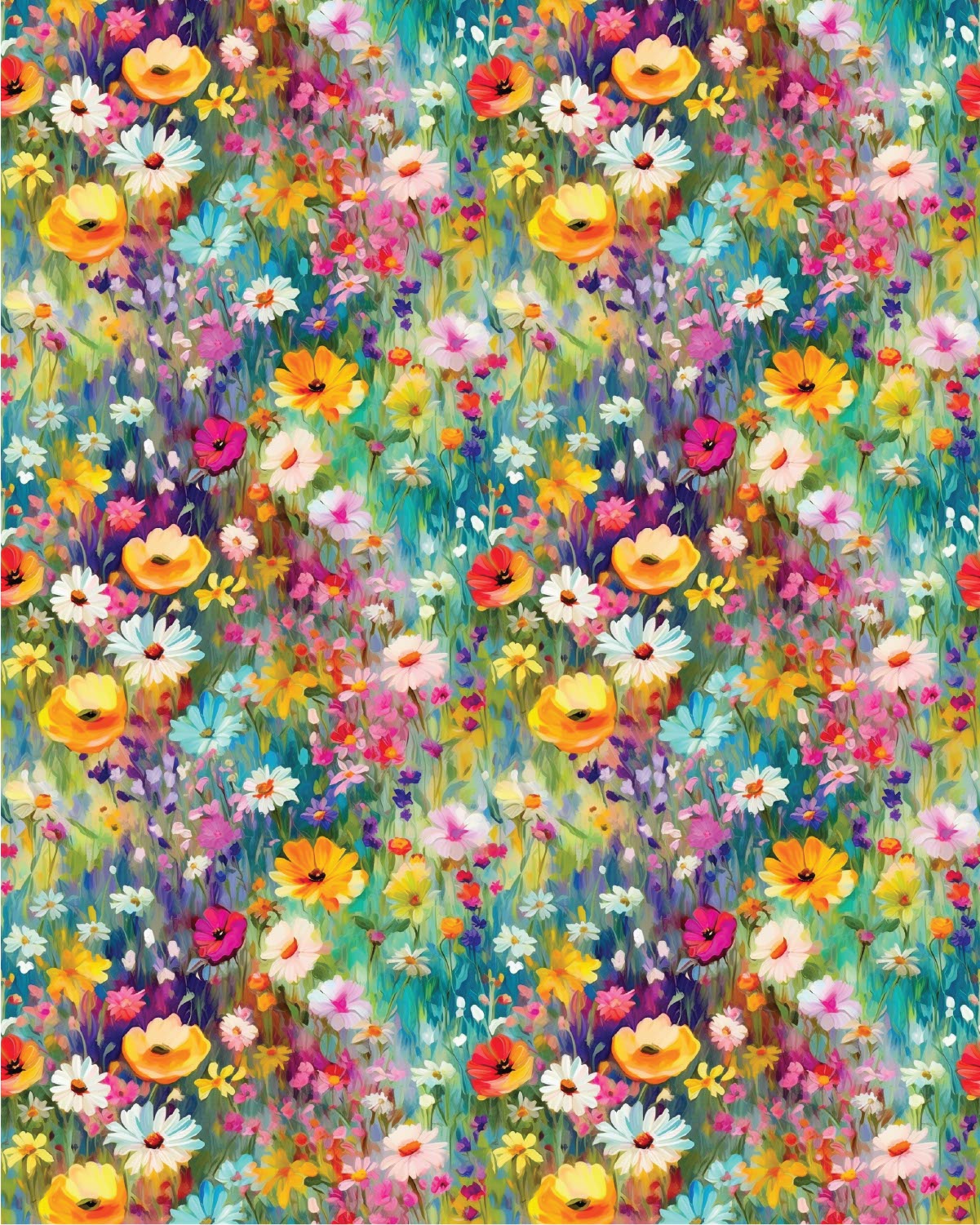 Watercolor Flowers 080 Transfer Paper