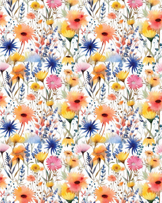 Watercolor Flowers 089Transfer Paper