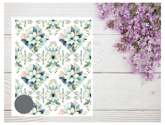 Watercolor Flowers 102 Transfer Paper