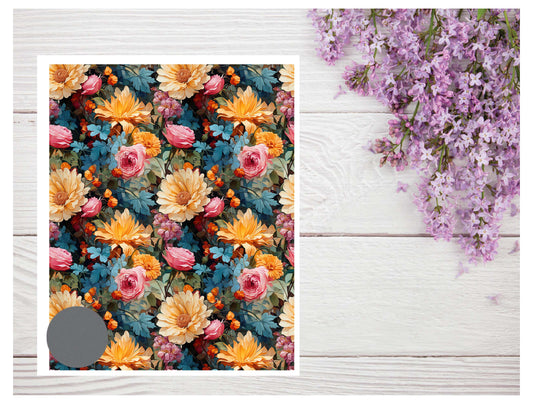 Watercolor Flowers 104 Transfer Paper