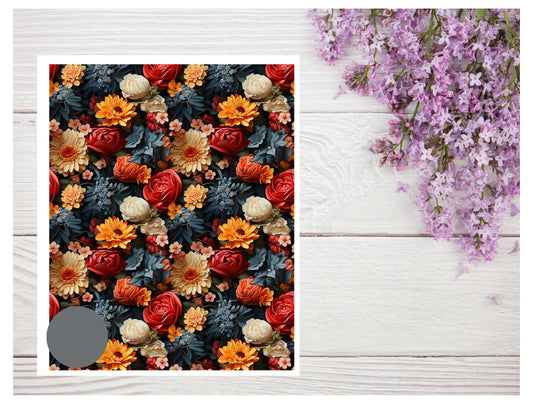 Watercolor Flowers 105 Transfer Paper