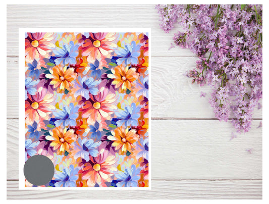 Watercolor Flowers 107 Transfer Paper