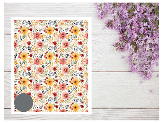 Watercolor Flowers 111 Transfer Paper