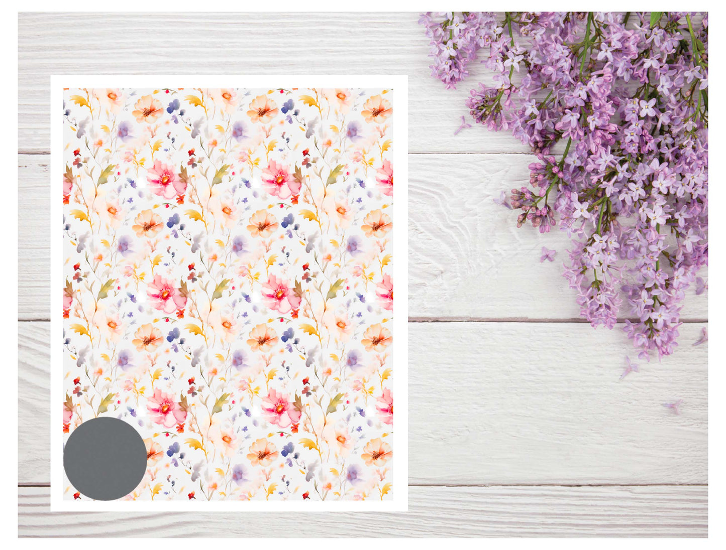 Watercolor Flowers 117 Transfer Paper