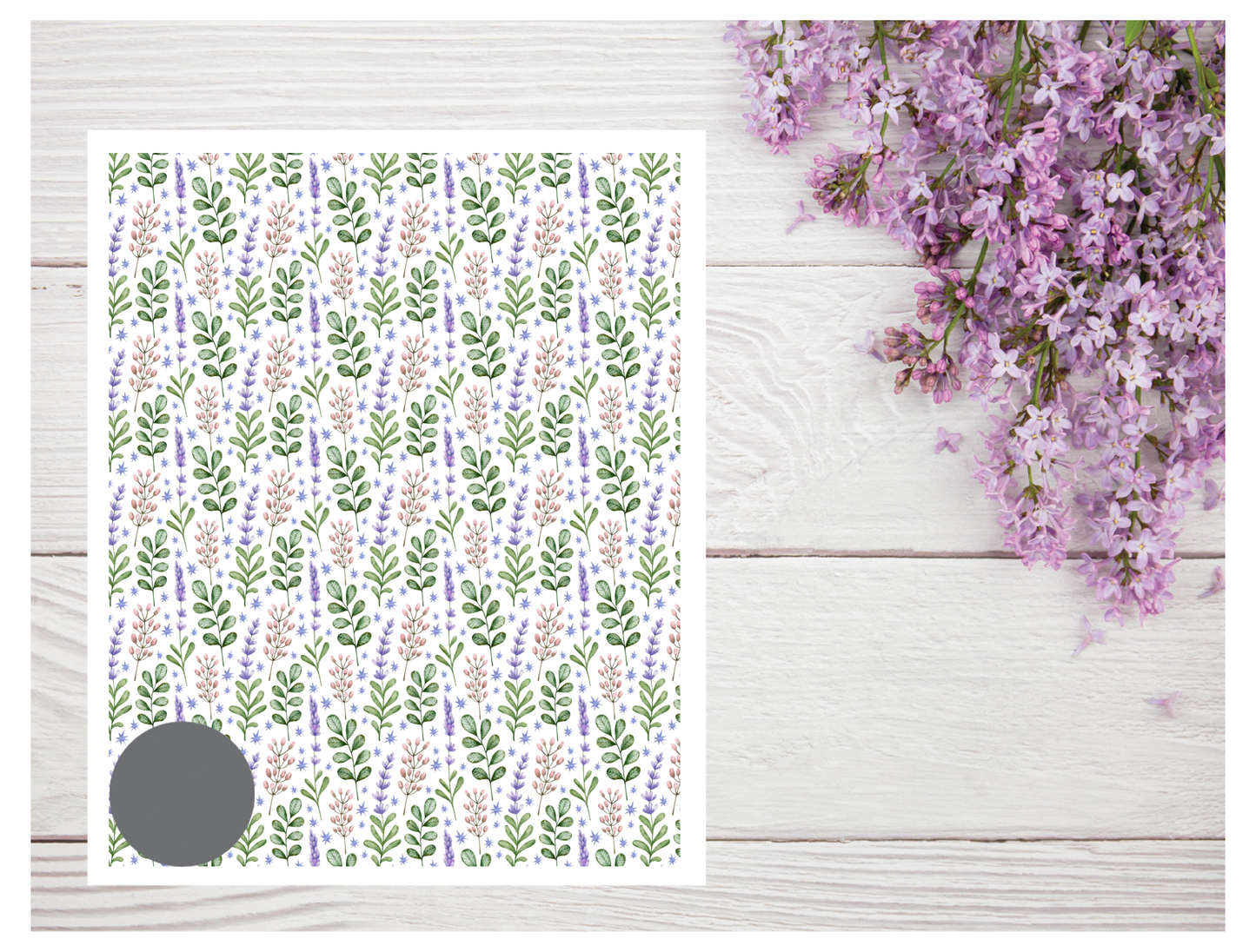 Watercolor Flowers 126 Transfer Paper