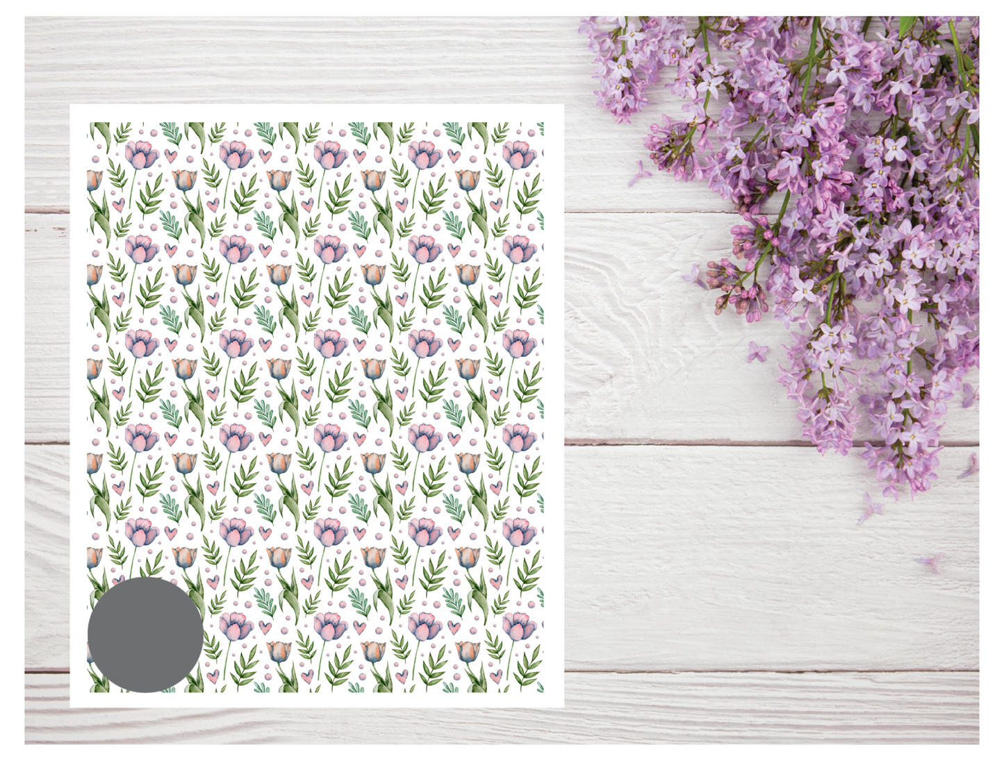 Watercolor Flowers 130 Transfer Paper