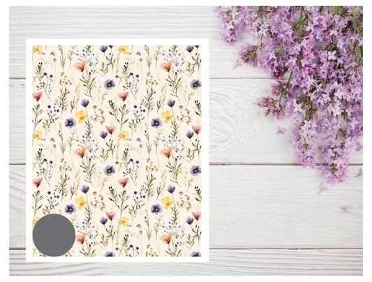 Watercolor Flowers 160 Transfer Paper