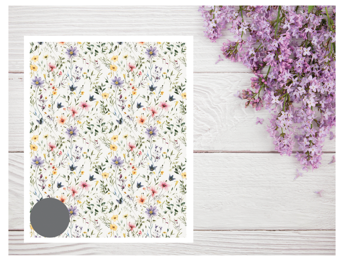 Watercolor Flowers 163 Transfer Paper