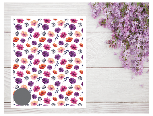 Watercolor Flowers 169 Transfer Paper