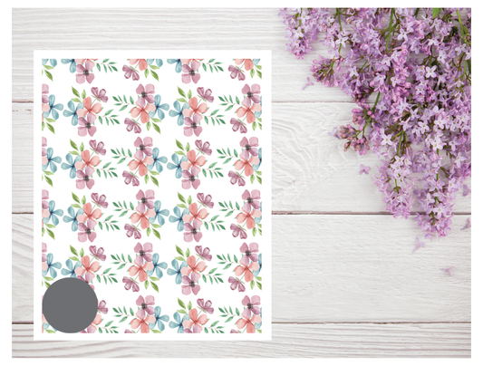 Watercolor Flowers 170 Transfer Paper