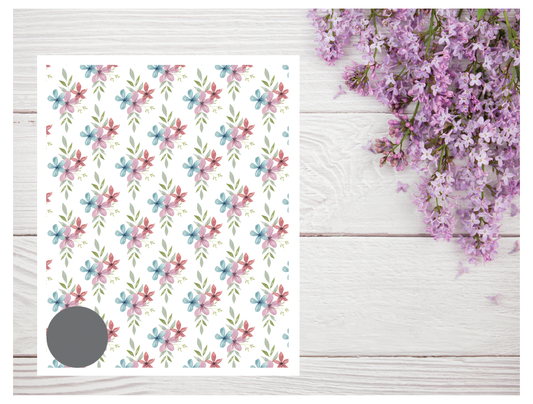 Watercolor Flowers 173 Transfer Paper