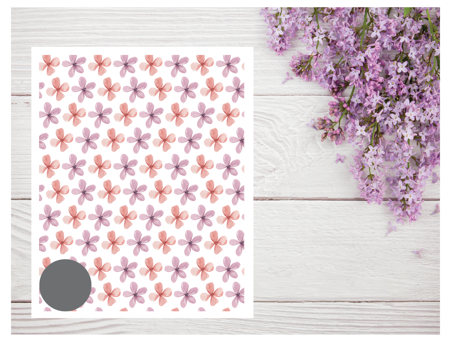 Watercolor Flowers 179 Transfer Paper