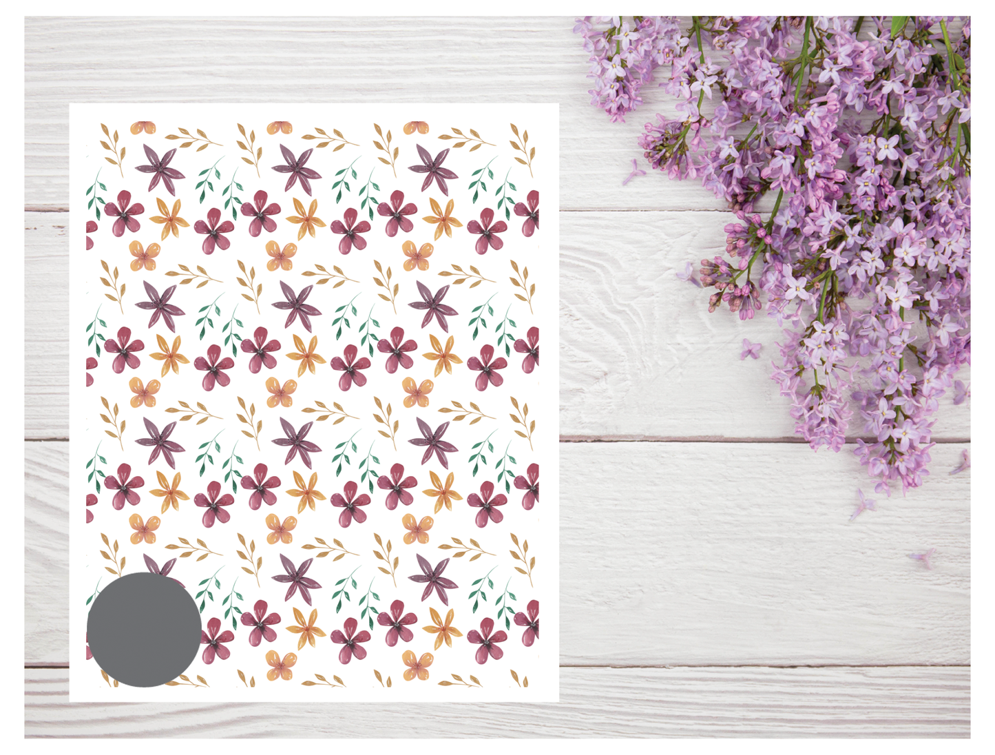 Watercolor Flowers 182 Transfer Paper