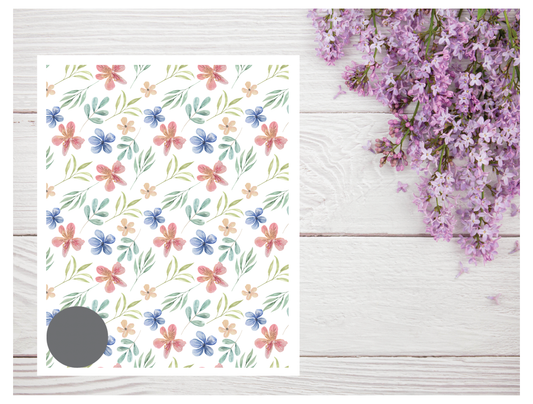 Watercolor Flowers 235 Transfer Paper
