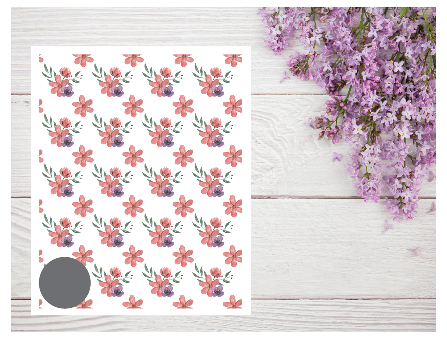 Watercolor Flowers 243 Transfer Paper