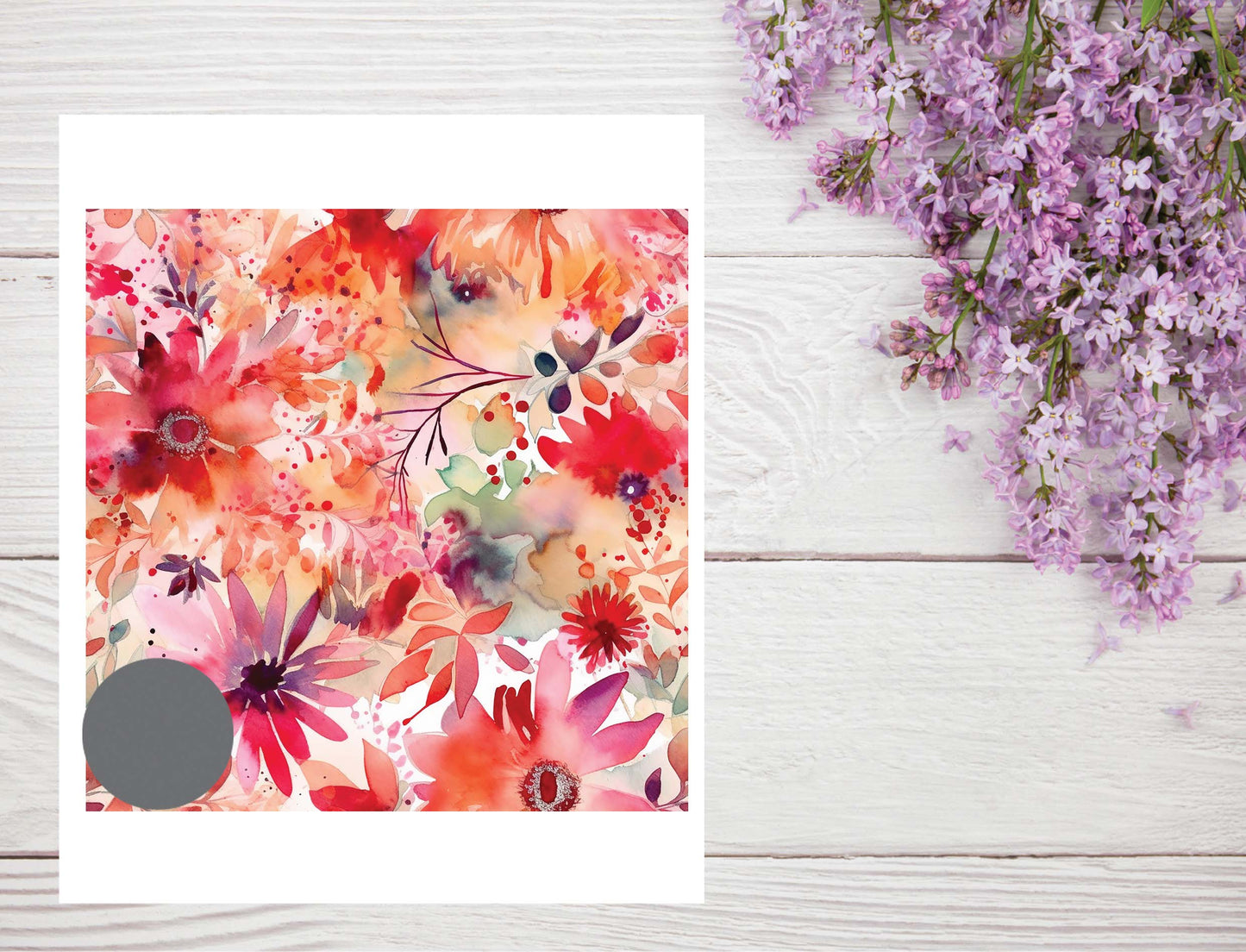 Watercolor Flowers 030 Transfer Paper