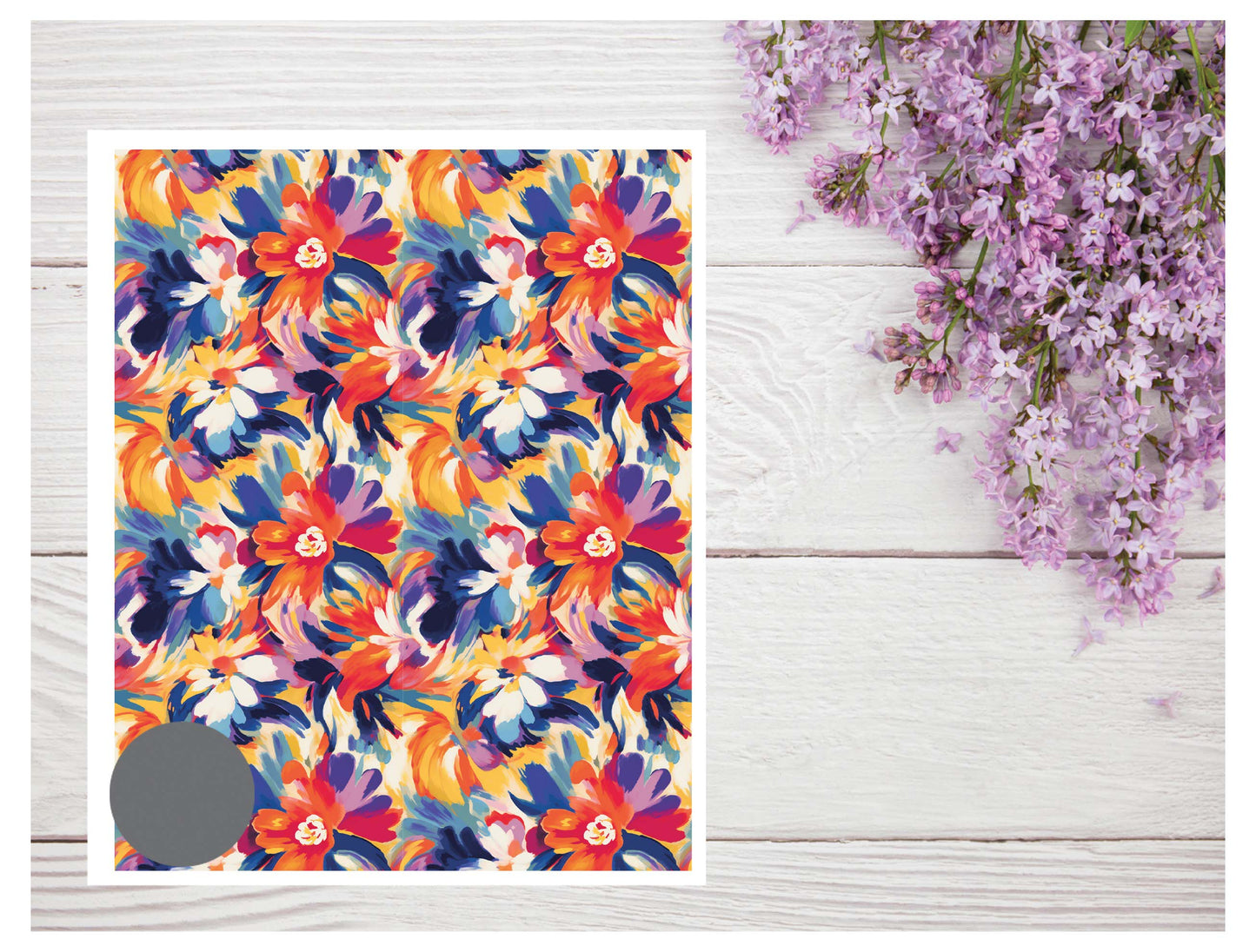 Watercolor Flowers 070 Transfer Paper