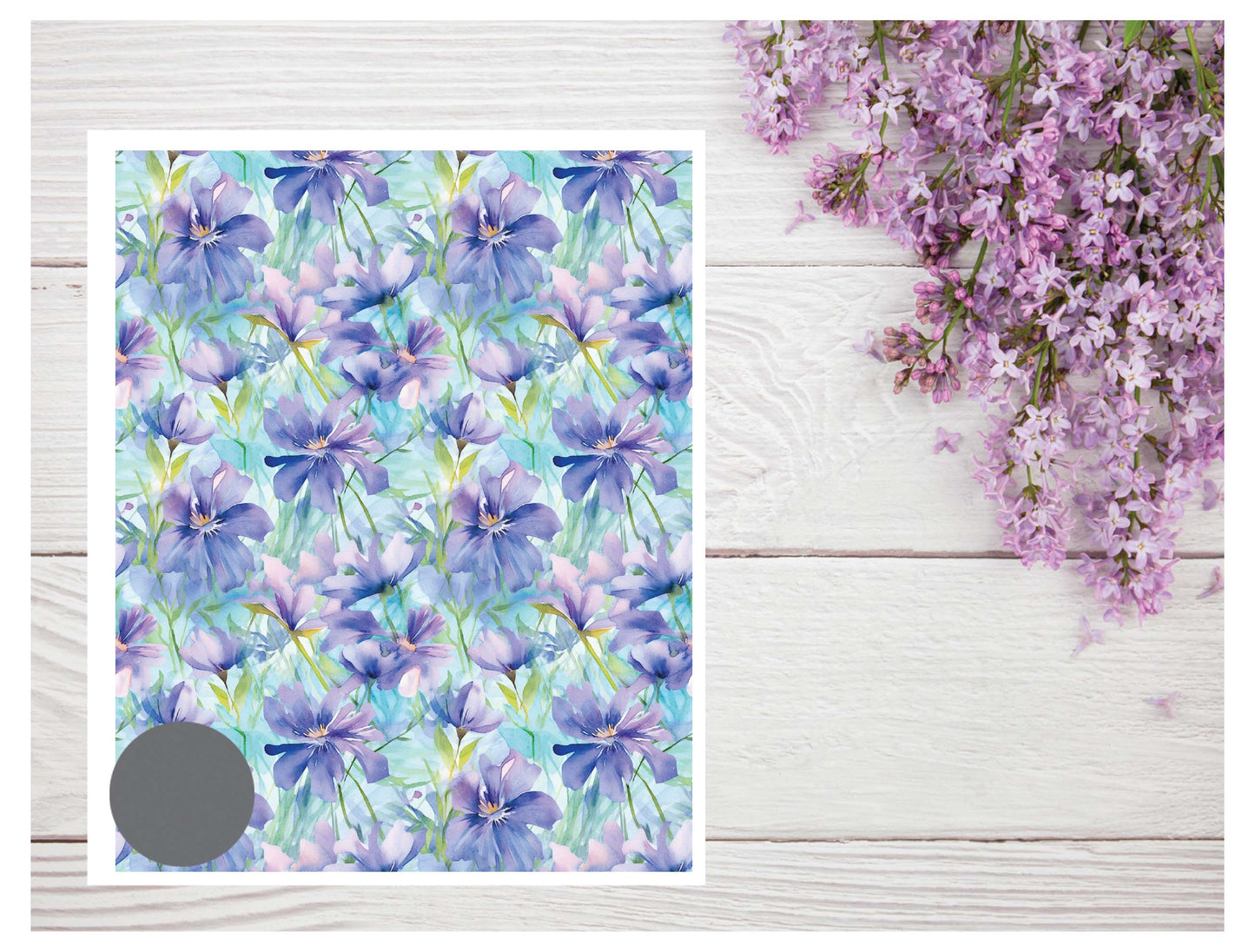 Watercolor Flowers 095 Transfer Paper