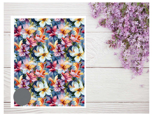 Watercolor Flowers 096 Transfer Paper
