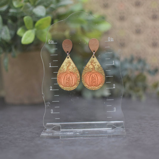 Forest Pumpkin Dangles