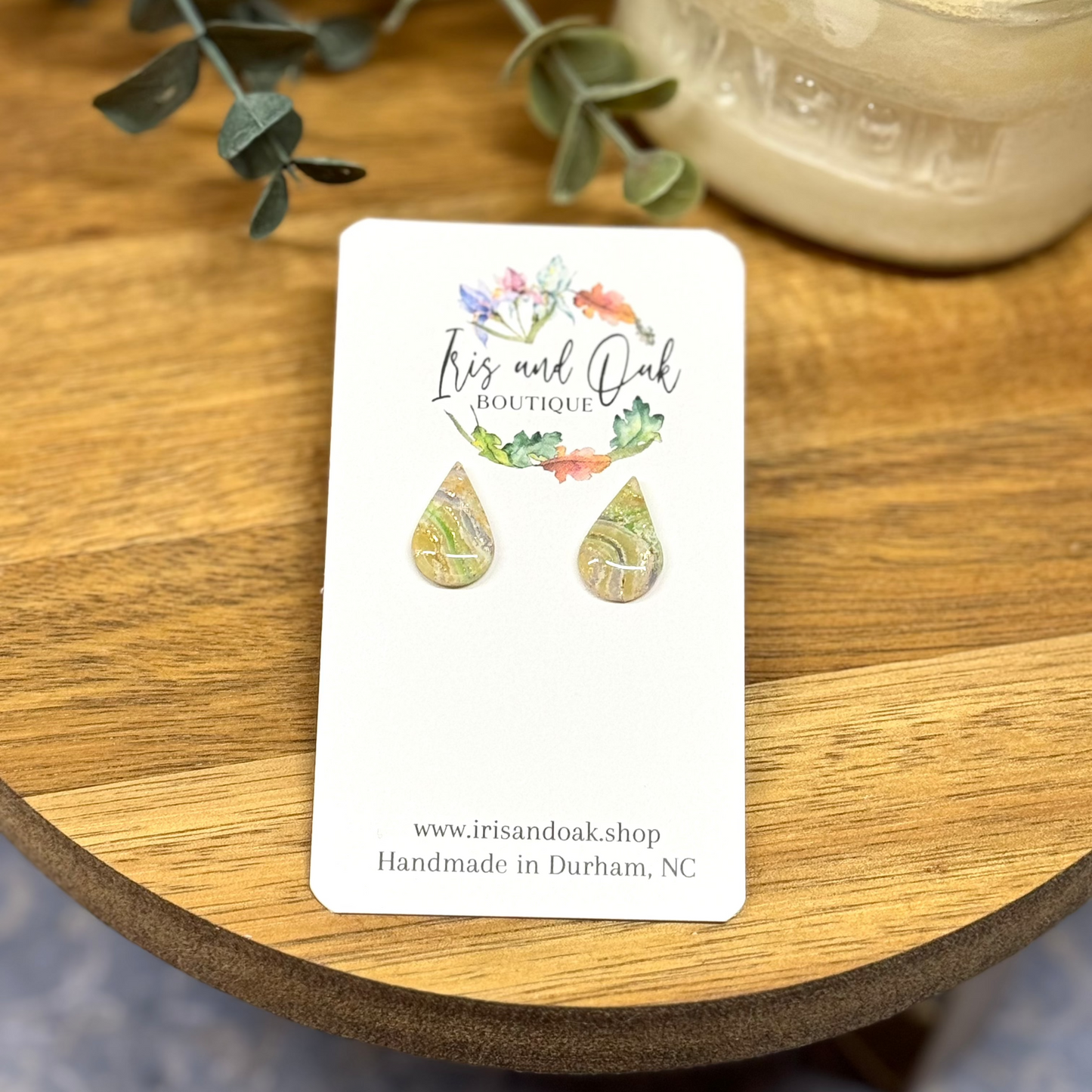 Spring Collage - Teardrop Studs