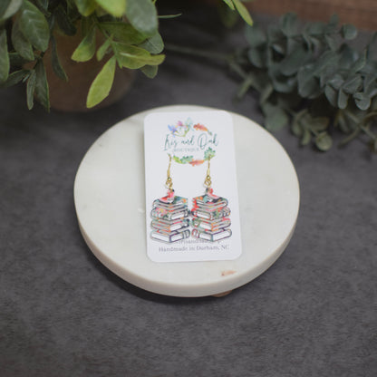 Patterned Book Stack (multiple colors)