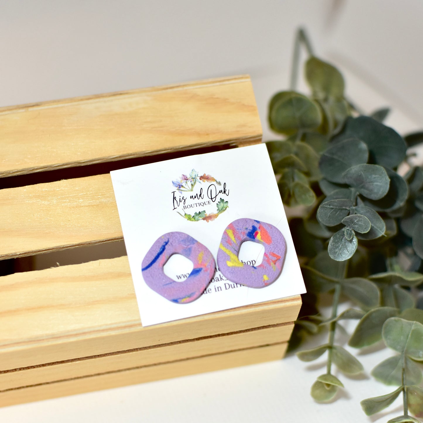 Purple Confetti Squares