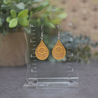 Sunflower Color Burst Dangles (choose color)