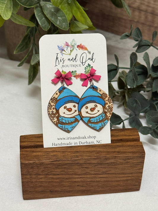 Winter Snowman Dangles