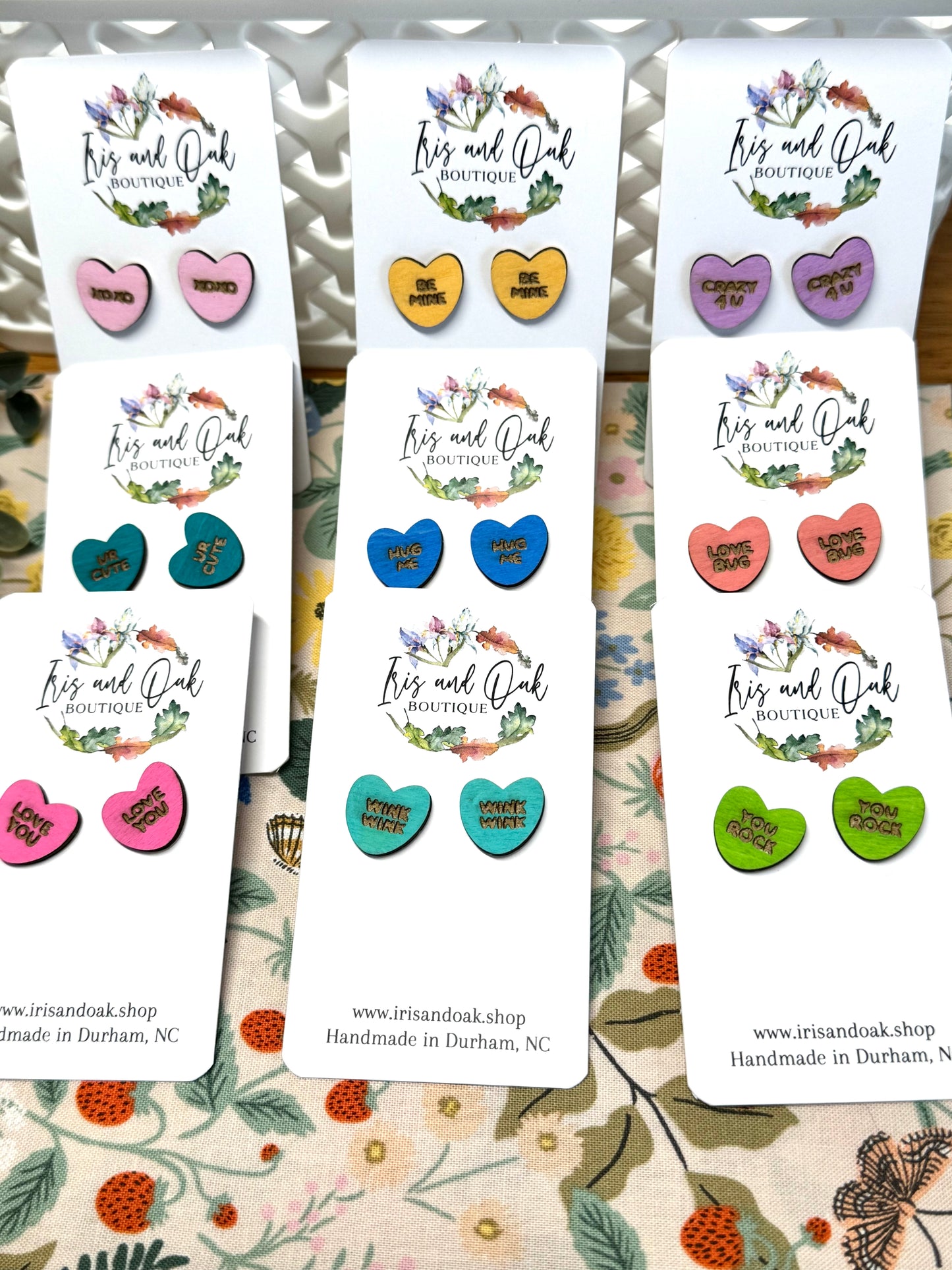 Conversation Heart Studs