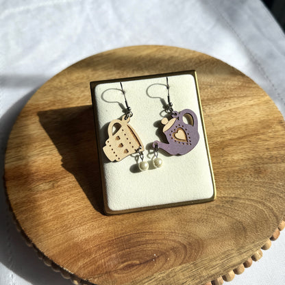 Tea Dangles with Pearl