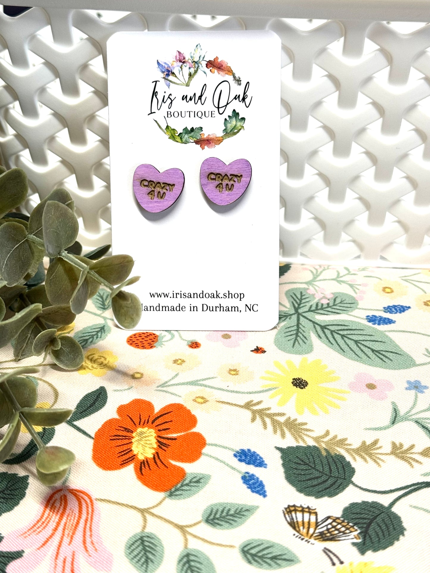 Conversation Heart Studs