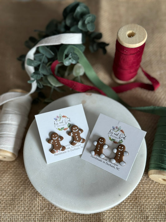 Gingerbread Man Studs