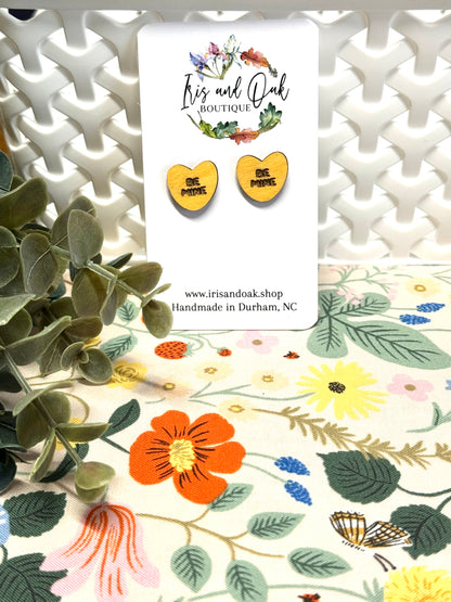 Conversation Heart Studs