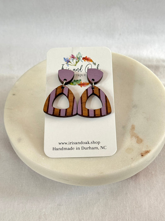 Striped Triangle Dangles (multiple colors)