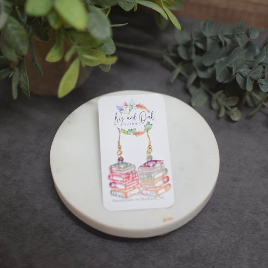 Patterned Book Stack (multiple colors)