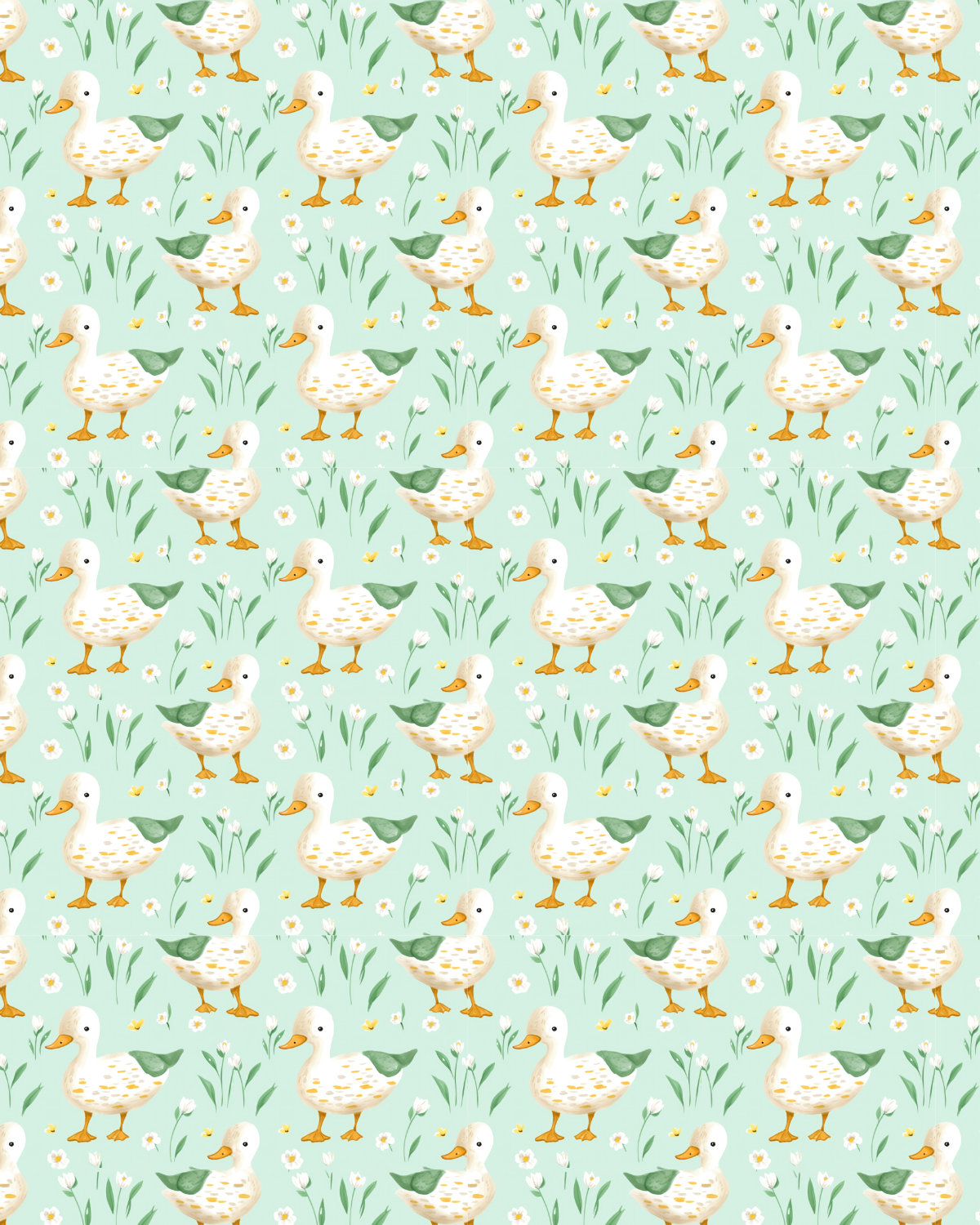 Animal 10 Transfer Paper (ducks)