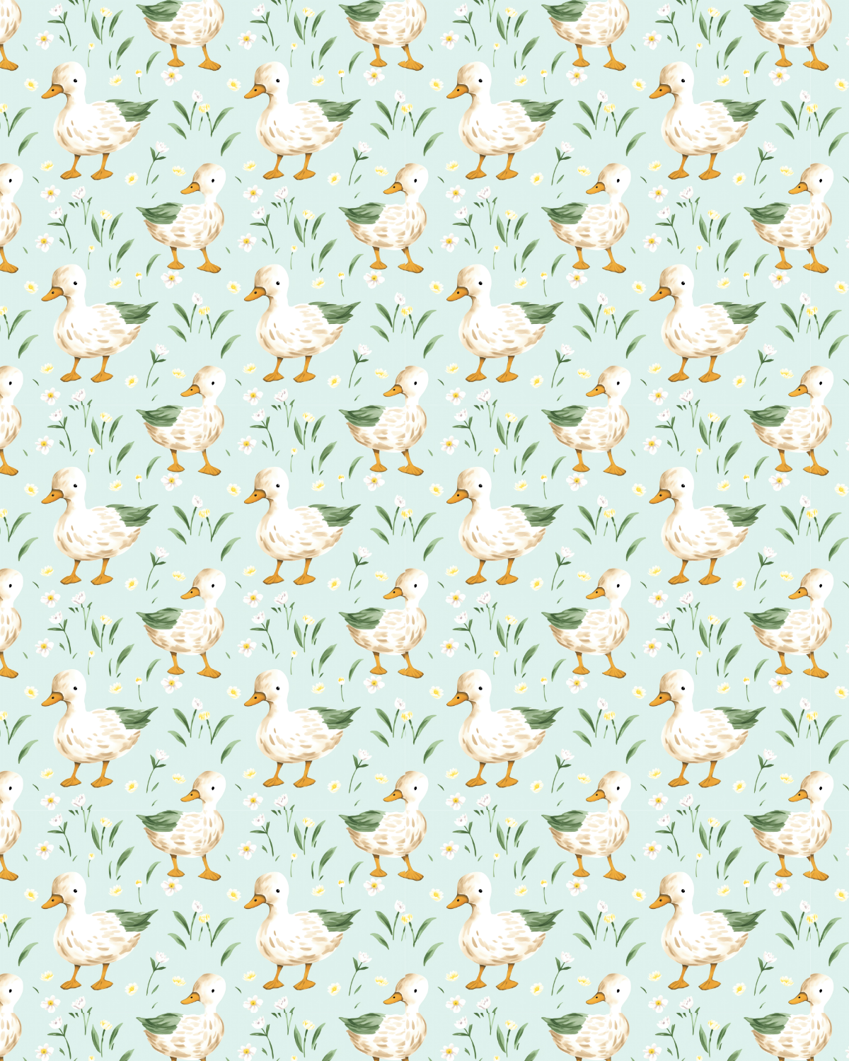 Animal 11 Transfer Paper (ducks)