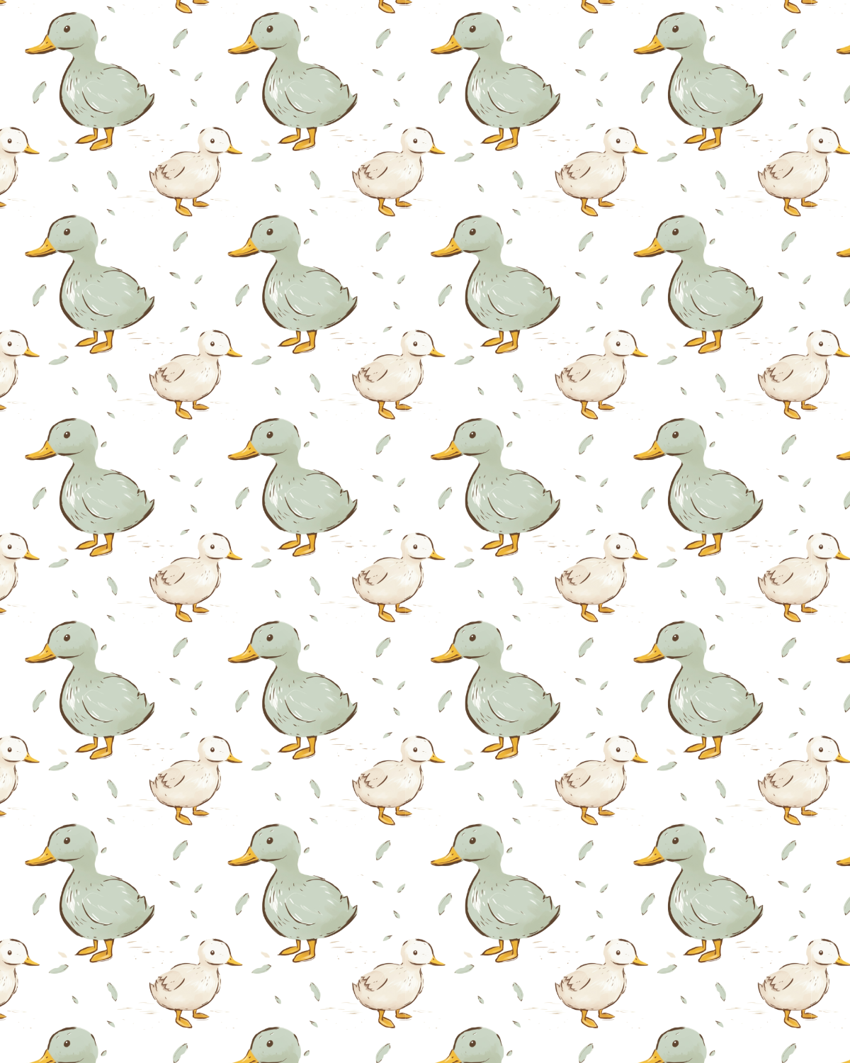 Animal 13 Transfer Paper (ducks)