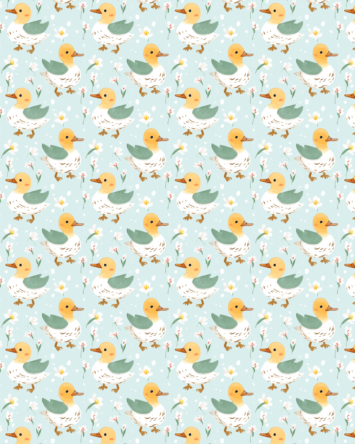 Animal 14 Transfer Paper (ducks)