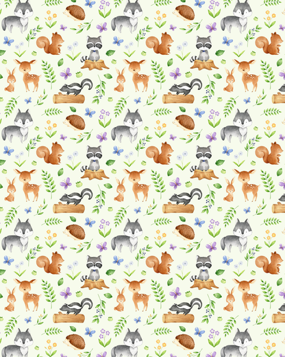 Animal 21 Transfer Paper (raccoon, deer, bunny)