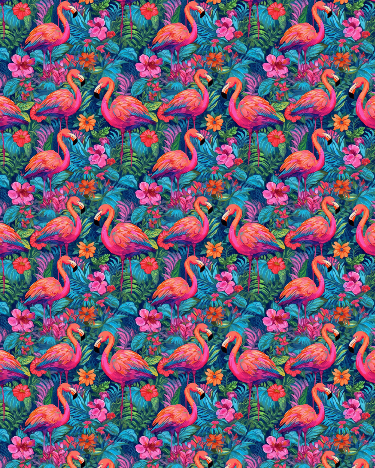 Animal 25 Transfer Paper (flamingos)