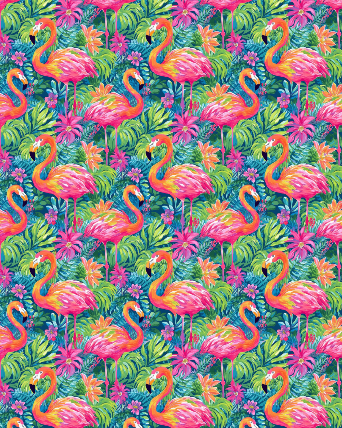 Animal 28Transfer Paper (flamingos)