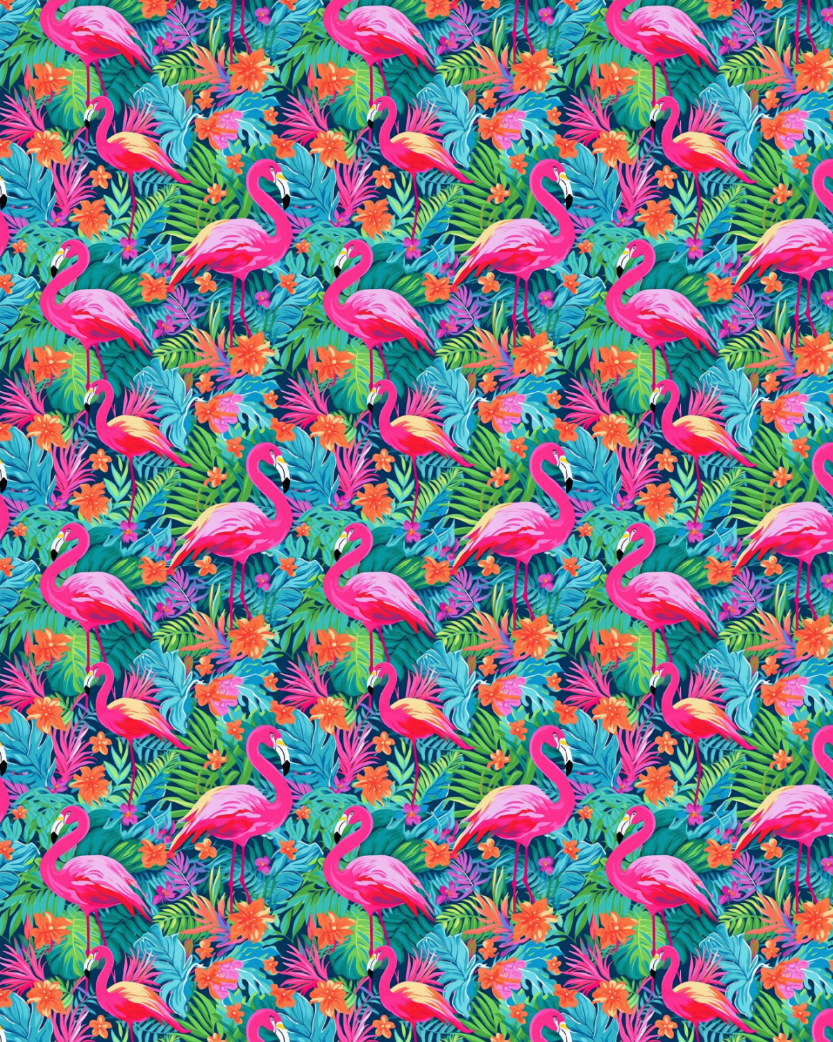 Animal 33 Transfer Paper (flamingos)