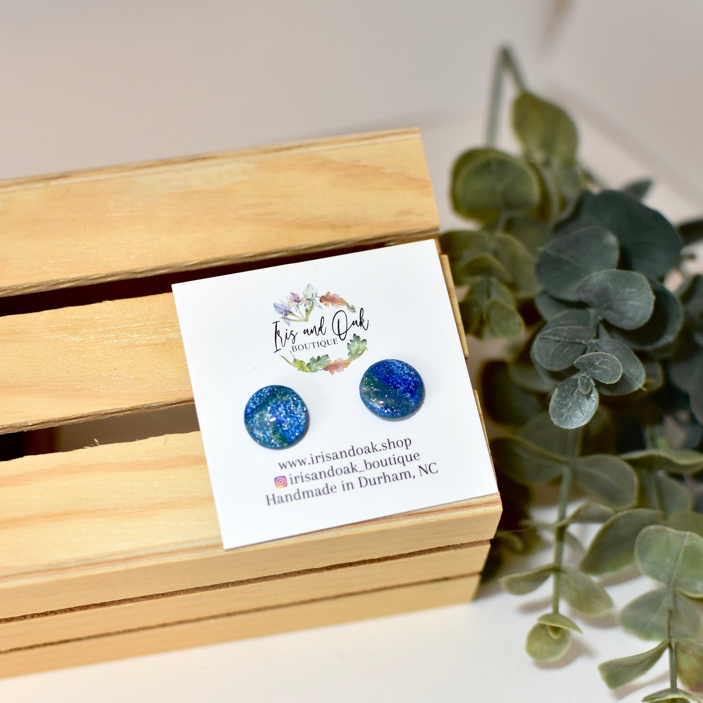 Shimmery Green and Blue