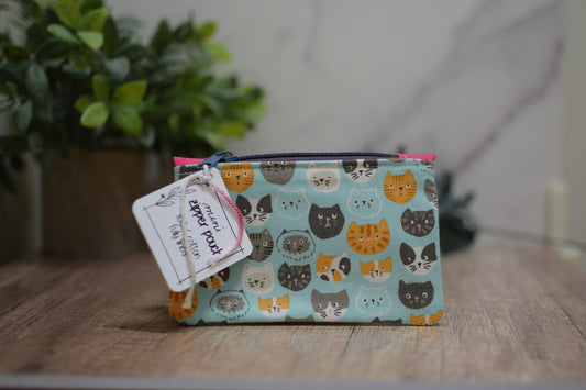 Cat Faces Mini Pouch