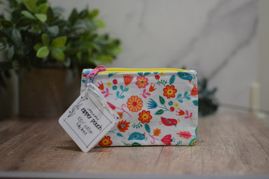 Minimalist Birds Mini Zipper Pouch